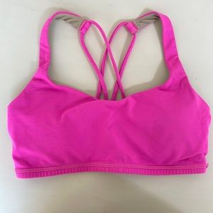 Pink Lululemon Bra Top Size 4